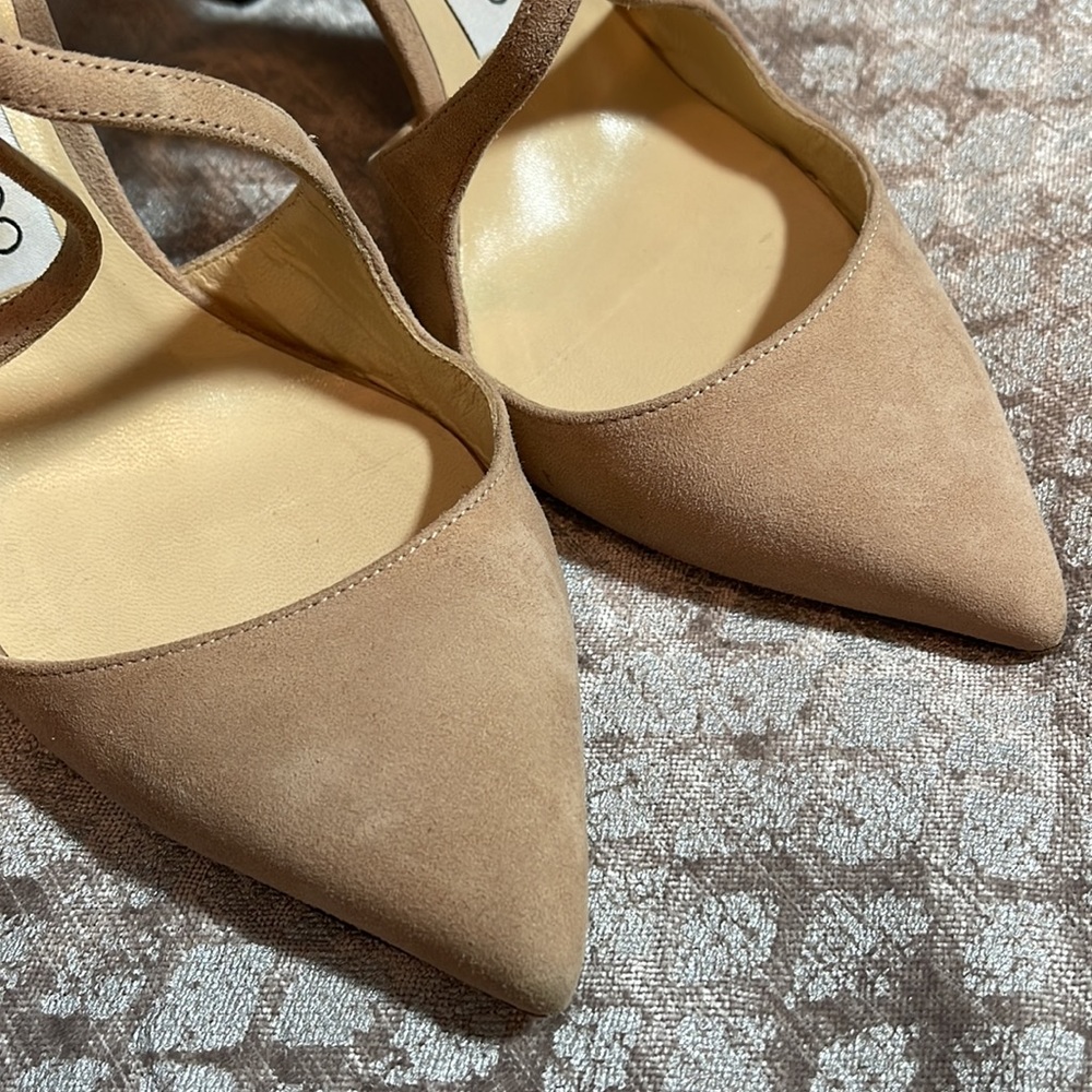 Jimmy Choo Suede Blush Pumps Size 36.5 - Picture 2 of 9
